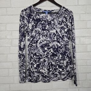 Simply Vera Vera Wang printed long sleeve top